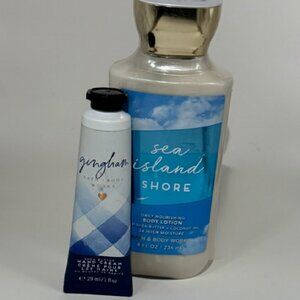 Bath & Body Works- Sea Island Shore Body Lotion and Gingham Hand Cream